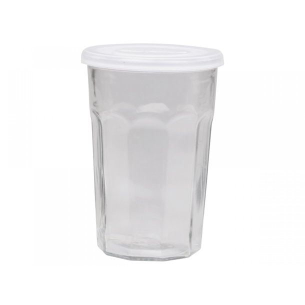 Fransk latte Glas m. riller H14/9,5 cm / 500 ml