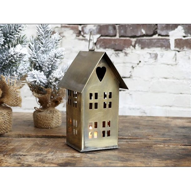 Lyshus antik messing