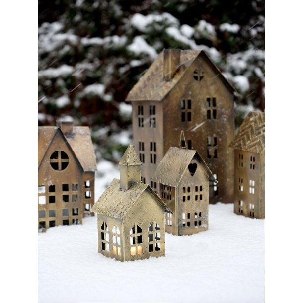  Lyshus antik messing