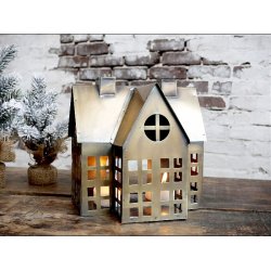 Lyshus antik messing