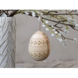 Pskeg med mnster i grantr