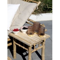 Vintage lampe m. riller og LED m/timer