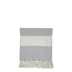 Hndklde Hammam " ternel" m. grt/hvid mnster L90/B45 cm 