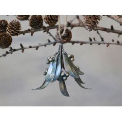 Mistelten H10/B9 cm antique messing