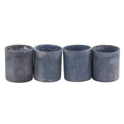 Lysholder m. magnet H2,5/2 cm - antique zink - 1 st: 4 stk.