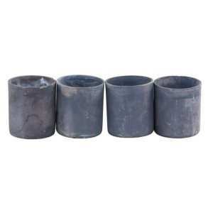 Lysholder m. magnet H2,5/2 cm - antique zink - 1 st: 4 stk.