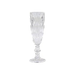 Champagneglas m. diamantudskring