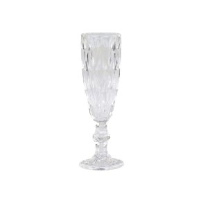 Champagneglas m. diamantudskring