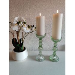 Lysestager grn i 2 strrelser