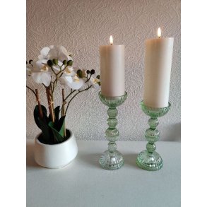 Lysestager grn i 2 strrelser