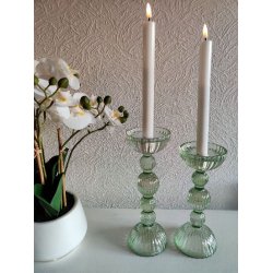 Lysestager grn i 2 strrelser