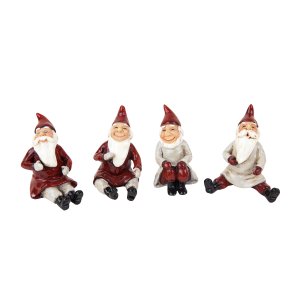 Harvesttime - 1 st: 4 stk siddende nisser