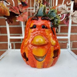 Grskar til fyrfadslys, H25xW17xD12,5 cm