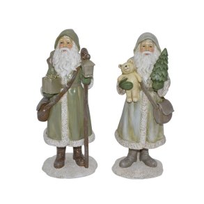 Julemnd med stav/grantr, ass.