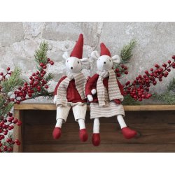 Julius og Juliane Julemus siddende