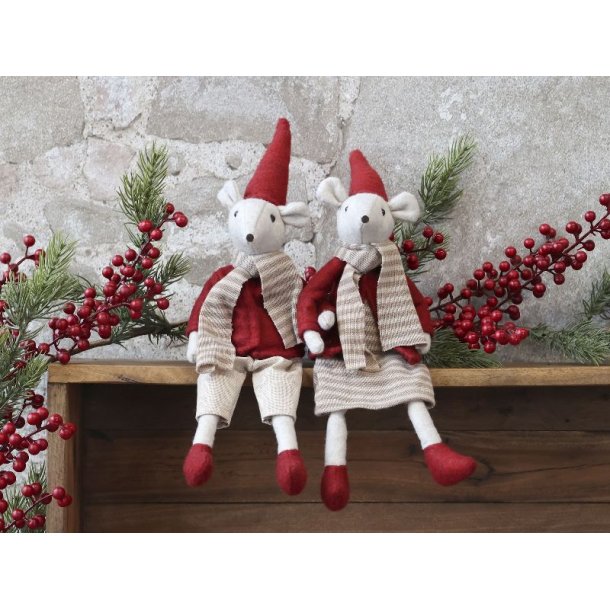 Julius og Juliane Julemus siddende