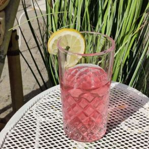 Drikke glas med diamant m�nster - Lorient