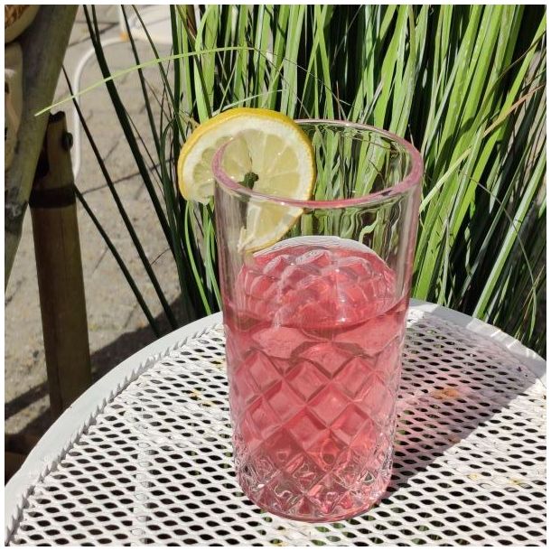 Drikke glas med diamant mnster - Lorient