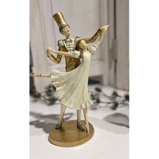 Figur - Dansende par i festtj, H26 cm