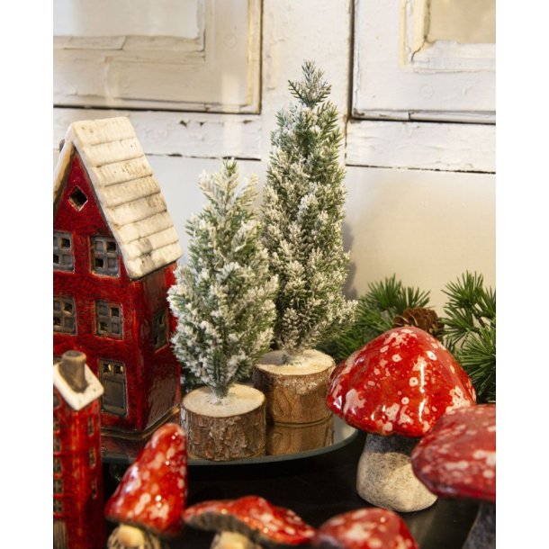 Kunstig grantr med sne - La Vida