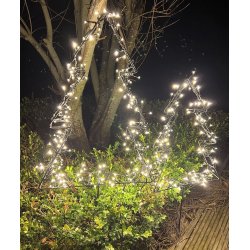 LED juletr i metal, lille - La Vida