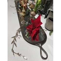 Bladranke med simili formet perler