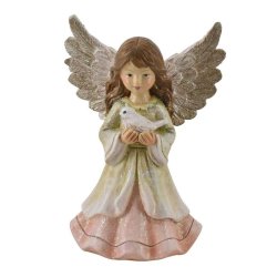 Engle med krans og fugle