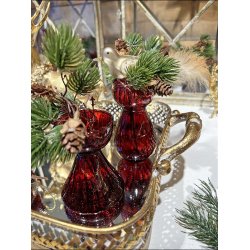 Glasvaser ogs til hyacint og fyrfadslys