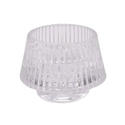 Fyrfadstager og lysestager - krystal glas 