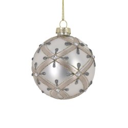 Julekugle med pailletter