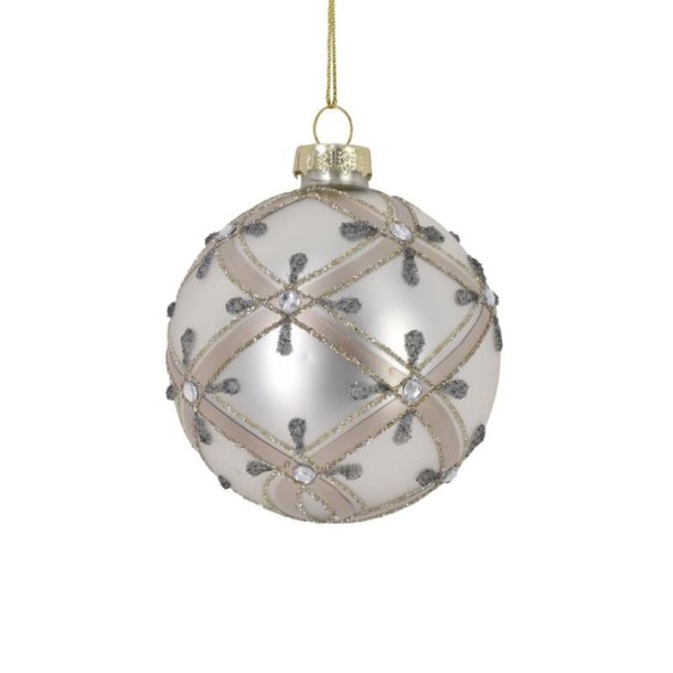 Julekugle med pailletter