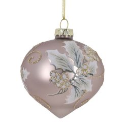 Julekugle-ornament med motiv af mistelten 