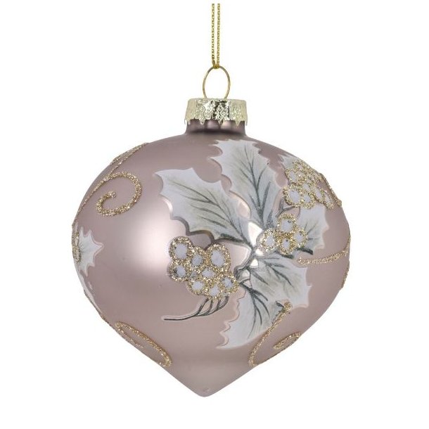 Julekugle-ornament med motiv af mistelten 