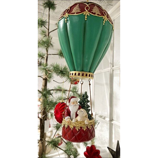 Julefigur - julemand i luftballon til ophng
