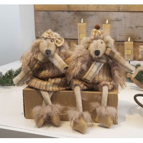 La Vida Julemus af stof, v�lg imellem 2 stk. ass.