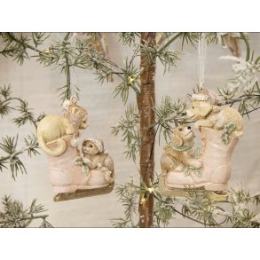 Juletr�spynt - katte og hunde til oph�ng