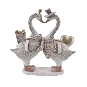 Figur andepar, H19,5 cm