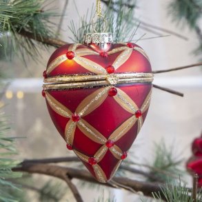 Ornament hjerte - kan �bnes