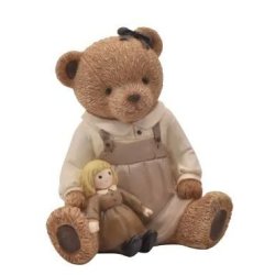 Figur bamser med dukke og skib