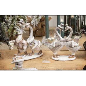 Figur andepar, H19,5 cm