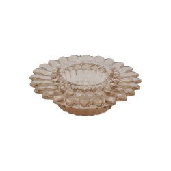 Fyrfadsstager i champagne farvet glas