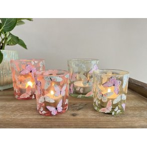 Farvede fyrfadsstager