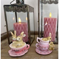 Pskefigur - Kaniner i kopper