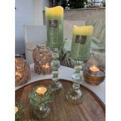 Lysestager grn i 2 strrelser