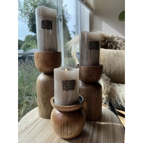 Tr� lysestage til bloklys