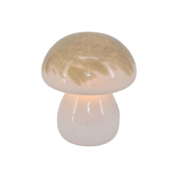 Paddehat lampe Beige