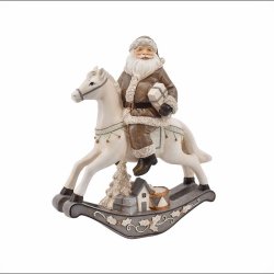 Julemand p gyngehest