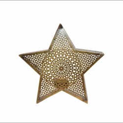 Fyrfadsholder som en stjerne