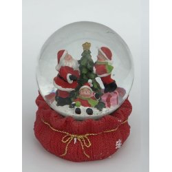 Rystekugler med sne i 2 varianter