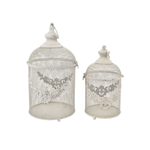 Lanternebure  antik hvid i 2 strrelser 